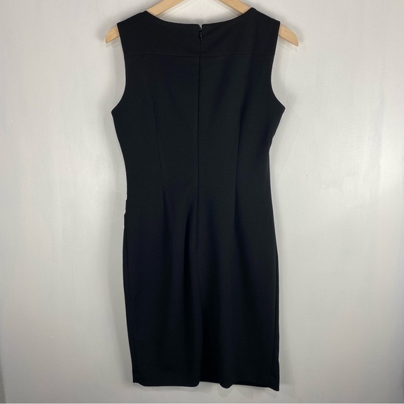 Calvin Klein‎ Sleeveless Tank Top Fitted Cocktail Career Mini Dress Black Size 4 - Picture 6 of 6